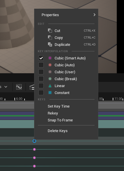 Key Interlopation Ease In Ease Out